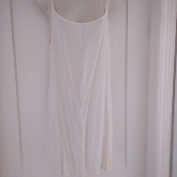 LACAUSA IVORY, CREAM SEASHELL TUNIC DRESS "W/ SLIP" ANTHROPOLOGIE - SMALL - Picture 4 of 6